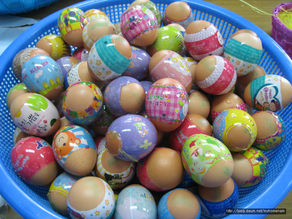 부활계란 만들기