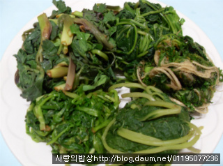바쁜아침 반찬걱정은 끝! 6가지 환상의 봄나물 무침세트>_