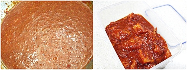 매운 돼지 갈비찜