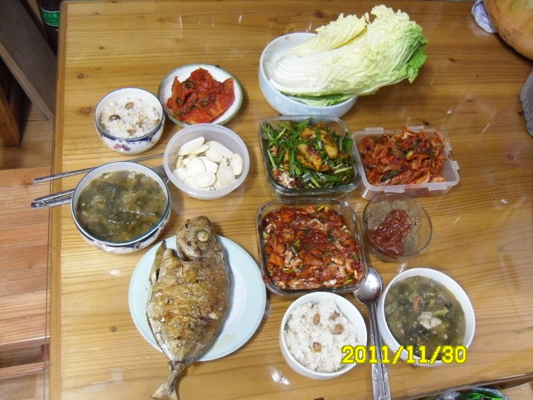 우리집 저녁식단...