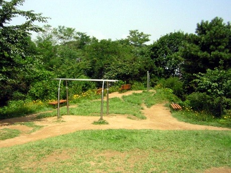 우리 아파트 앞에 남양주 황금산(128.6M) 