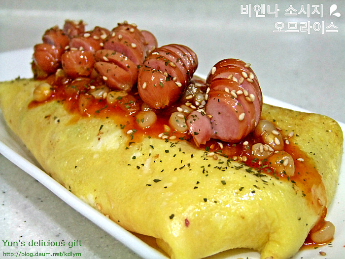 비엔나 소세지 오므라이스