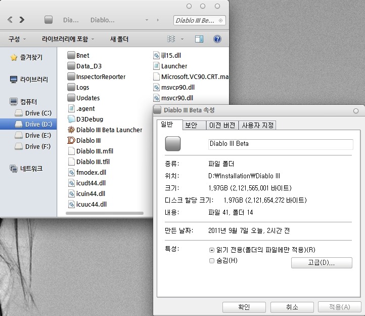 디아블로3 베타 접속화면.. - 12