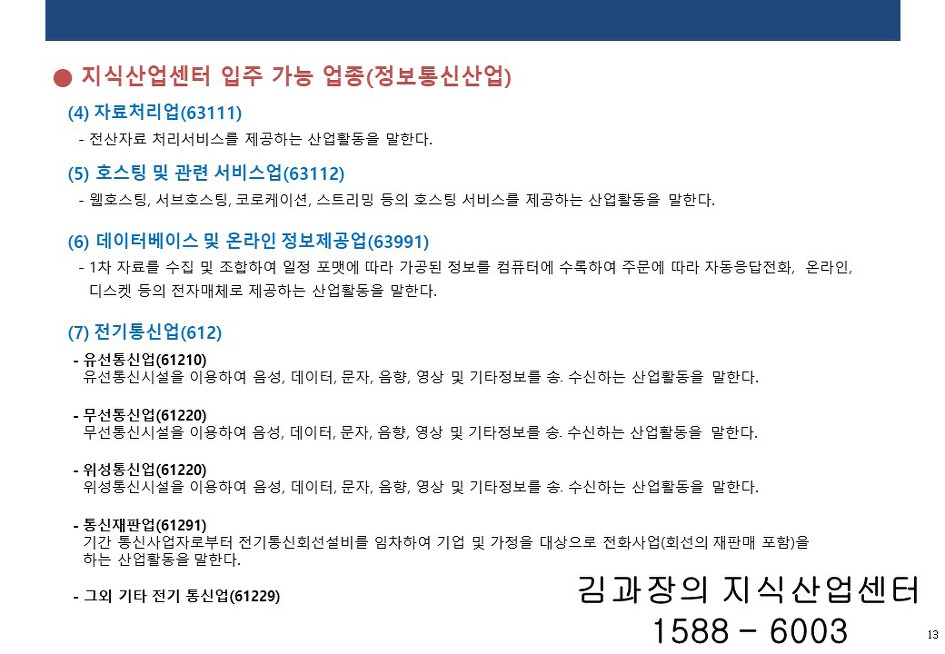 지식산업센터 입주대상