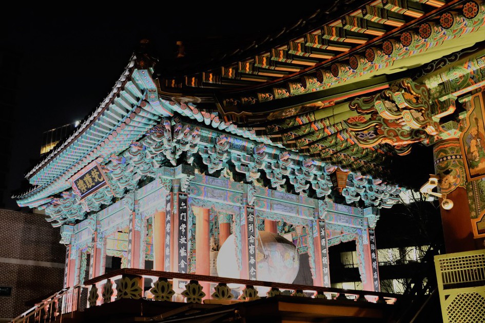 [시내야경] 종로 '조계사의 야경' 모습을 두루 담았습니다.   2/2    (20181219)